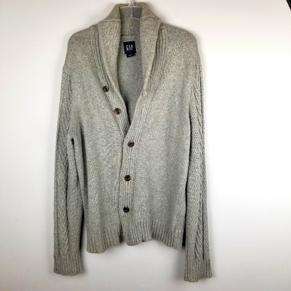 Gap Gray Open Cardigan